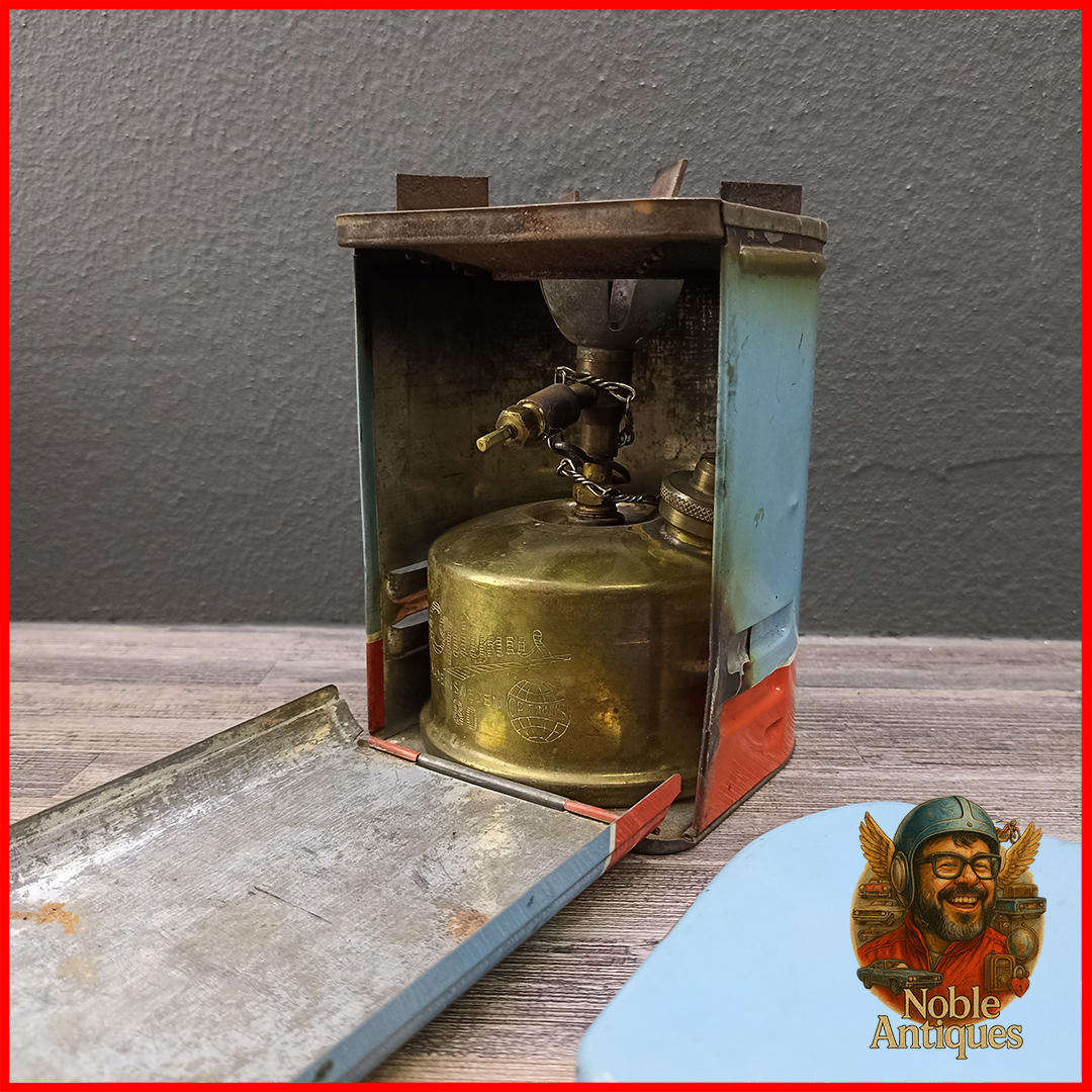Vintage Optimus 80 Brass camping stove with Original Metal Case