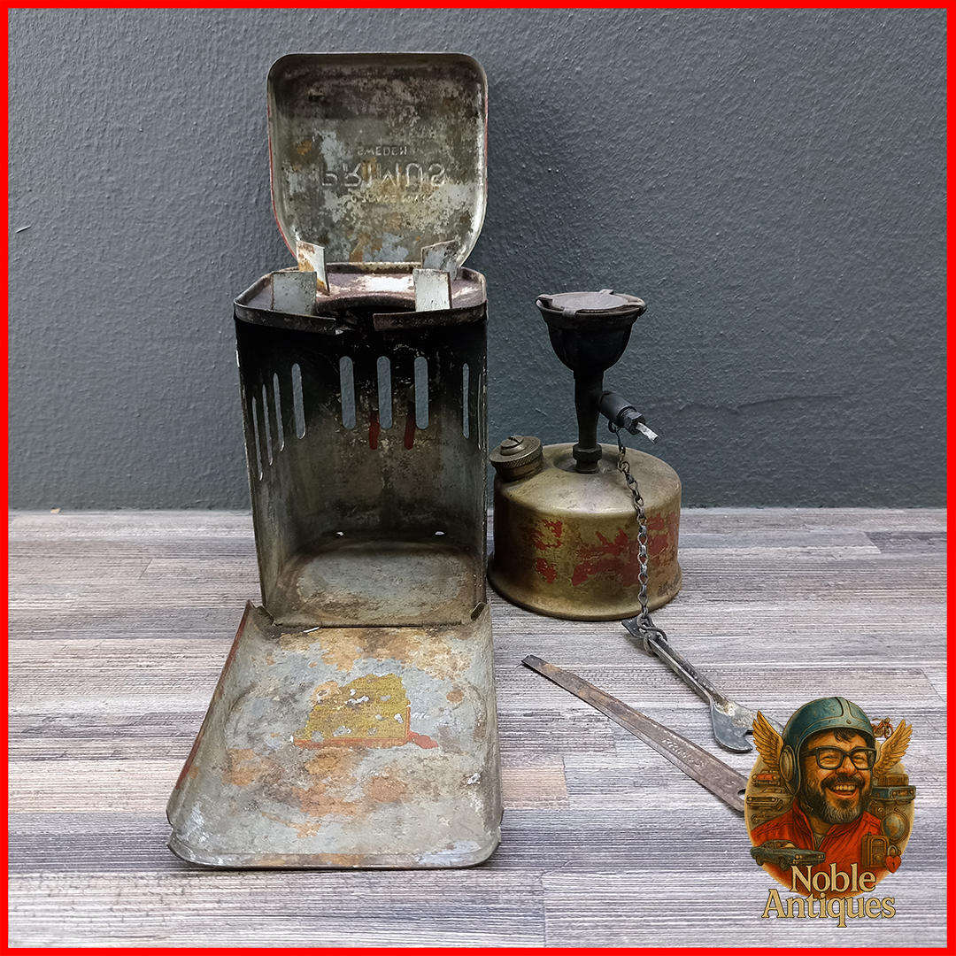 Vintage Primus No. 71 Brass camping stove with Original Metal Case