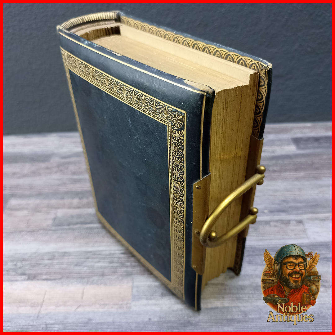 Antique Brass Latched Photo Book