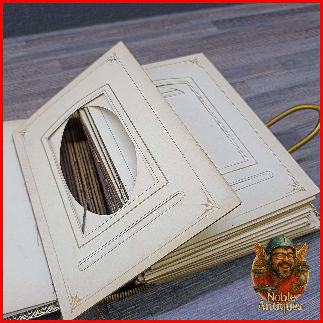 Antique Brass Latched Photo Book