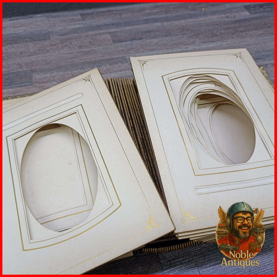 Antique Brass Latched Photo Book