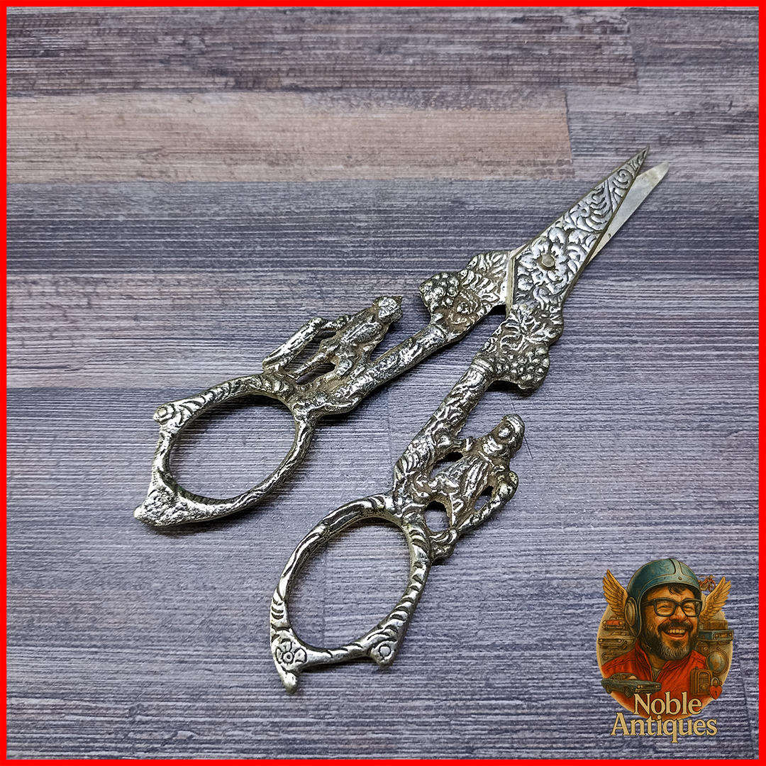 Antique Silver Plated Grape Scissors Victorian 1837 to 1901