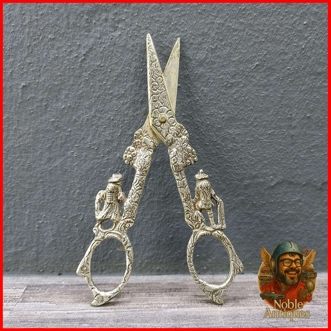 Antique Silver Plated Grape Scissors Victorian 1837 to 1901