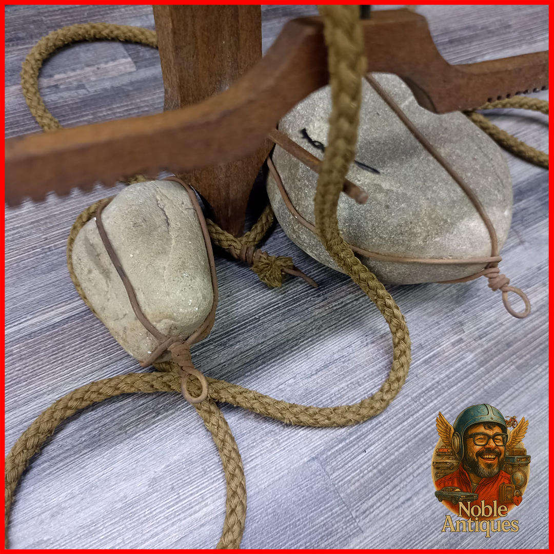 Antique  Wooden Gear Clock, Germany, Medieval, Weighted Not Tested