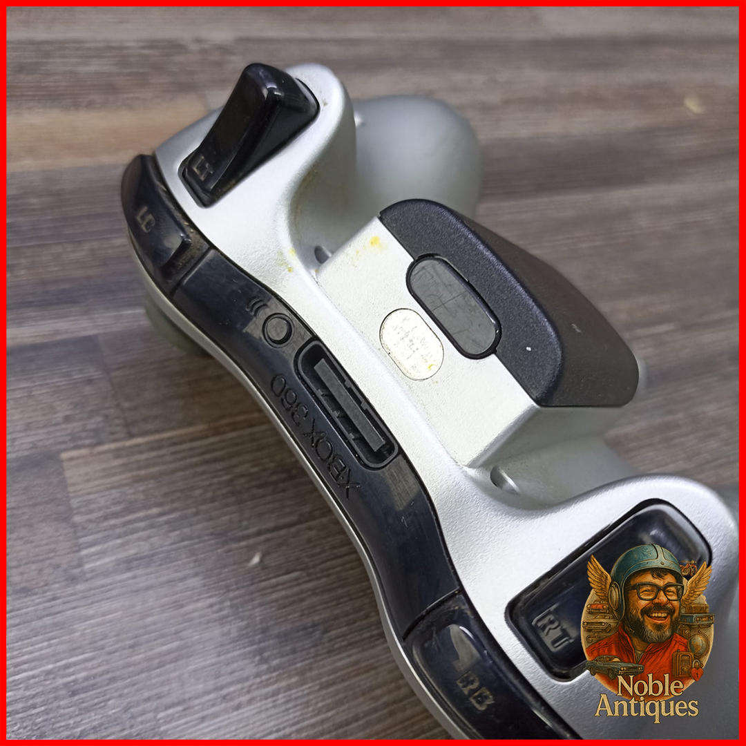 Silver Microsoft Xbox 360 Wireless Controller