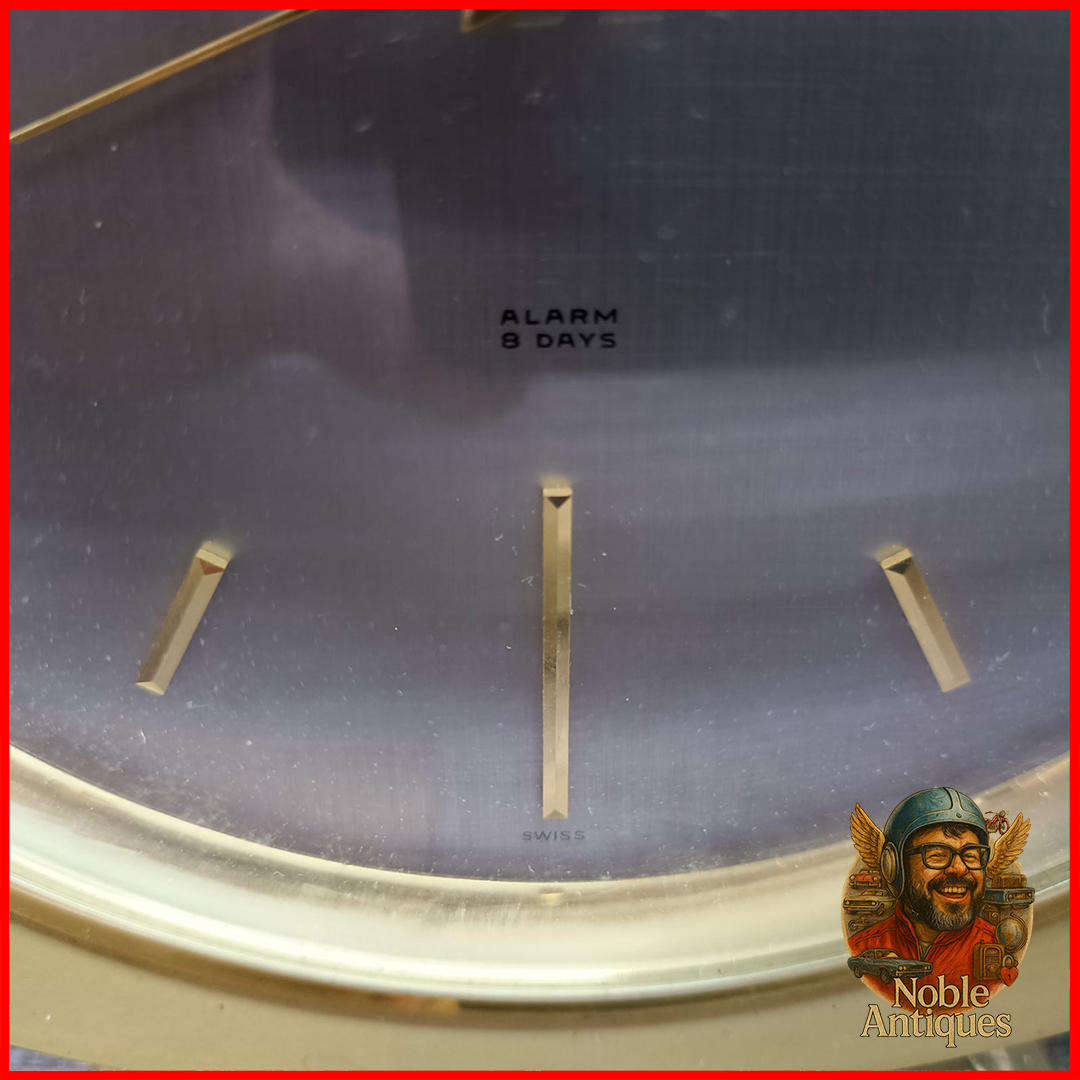 Swiss 15 Jewel Looping Clock, brass and Metal - Extremely Heavy