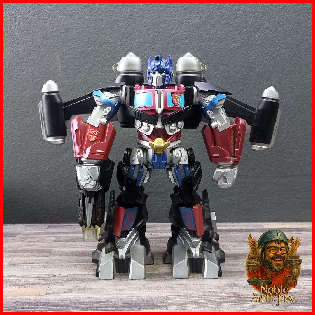 RARE Large Optimus Prime Mega Power Bot Transformers Light-Up Talking Figure