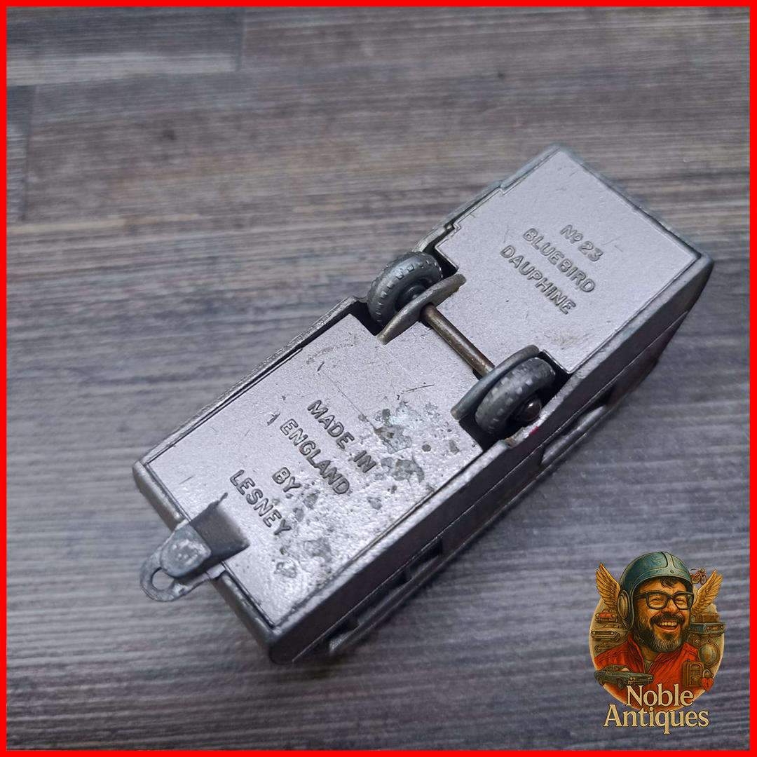 Vintage 1960 Matchbox Lesney 23c Bluebird Dauphine Caravan