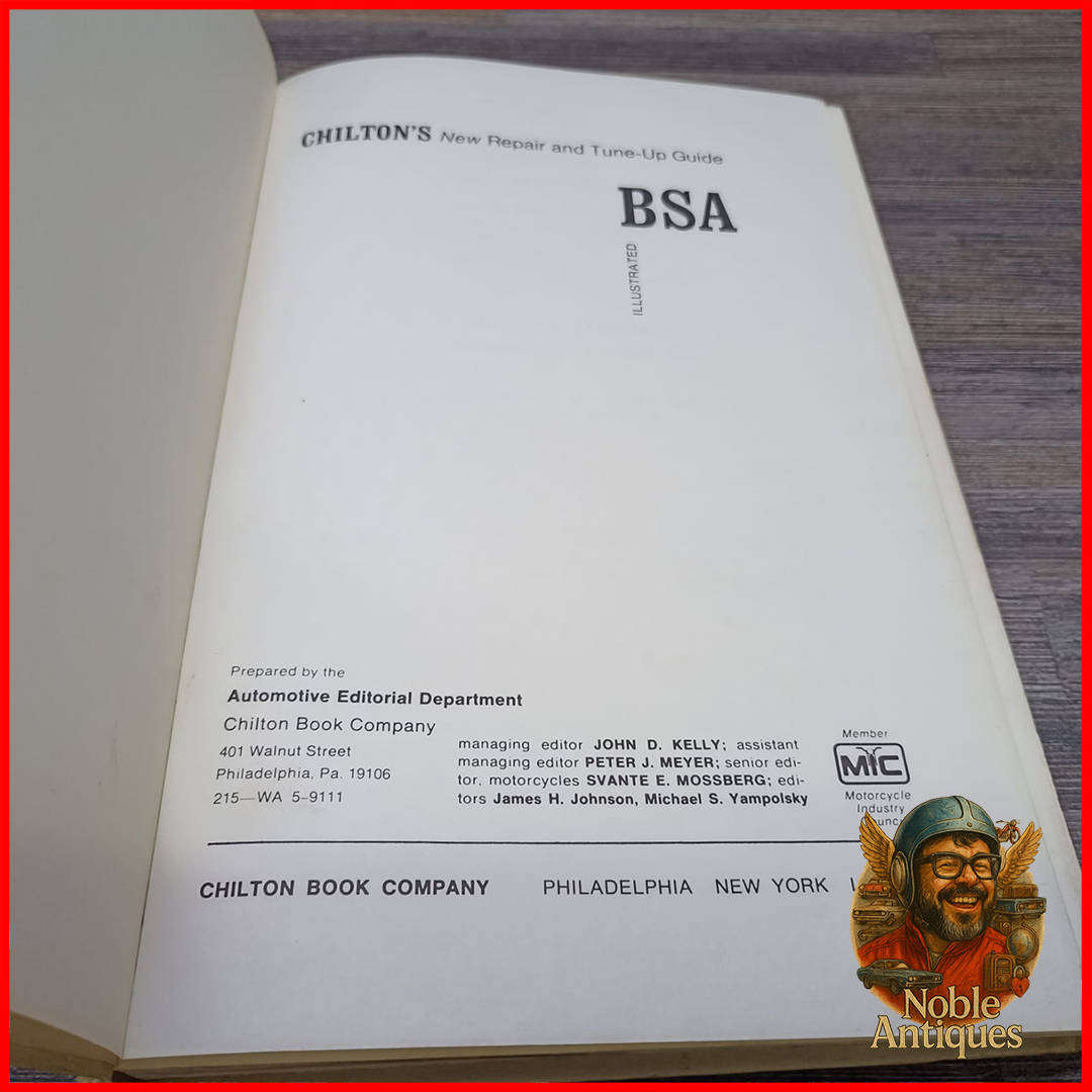 Chilton's BSA Repair & Tune Up Guide