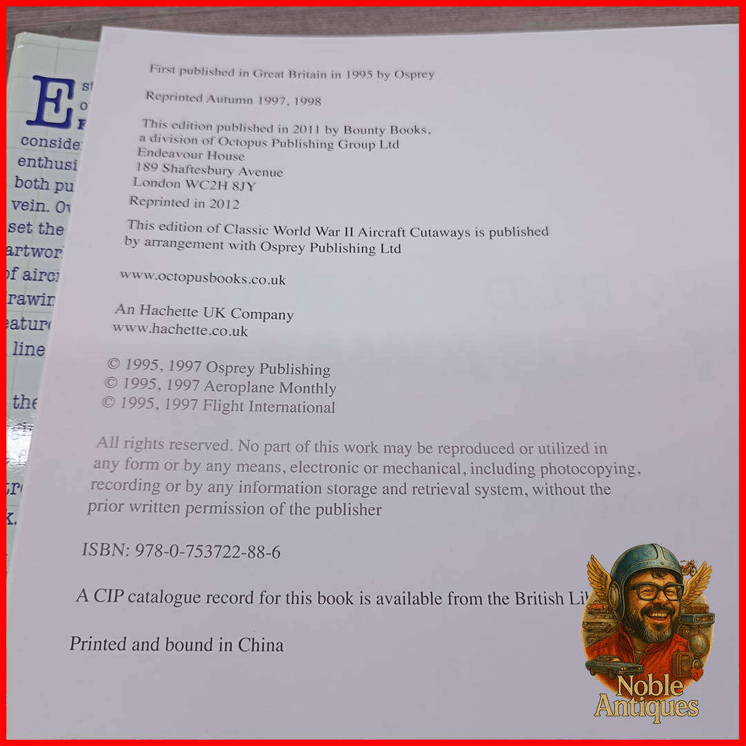 Classic World War II Aircraft Cutaways by Bill Gunston