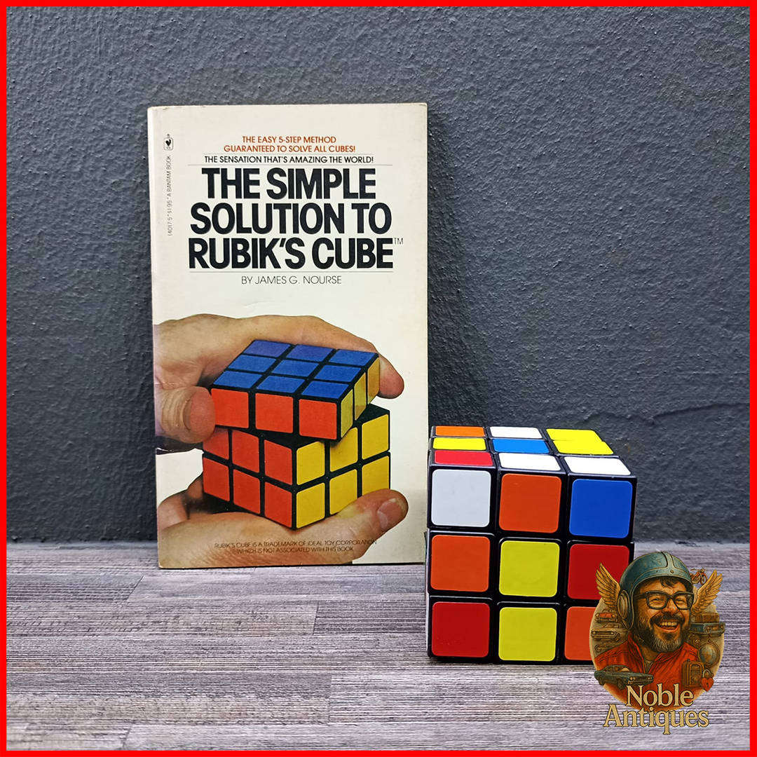 Original 1981 Rubik's Cube with Manual by James G. Nourse