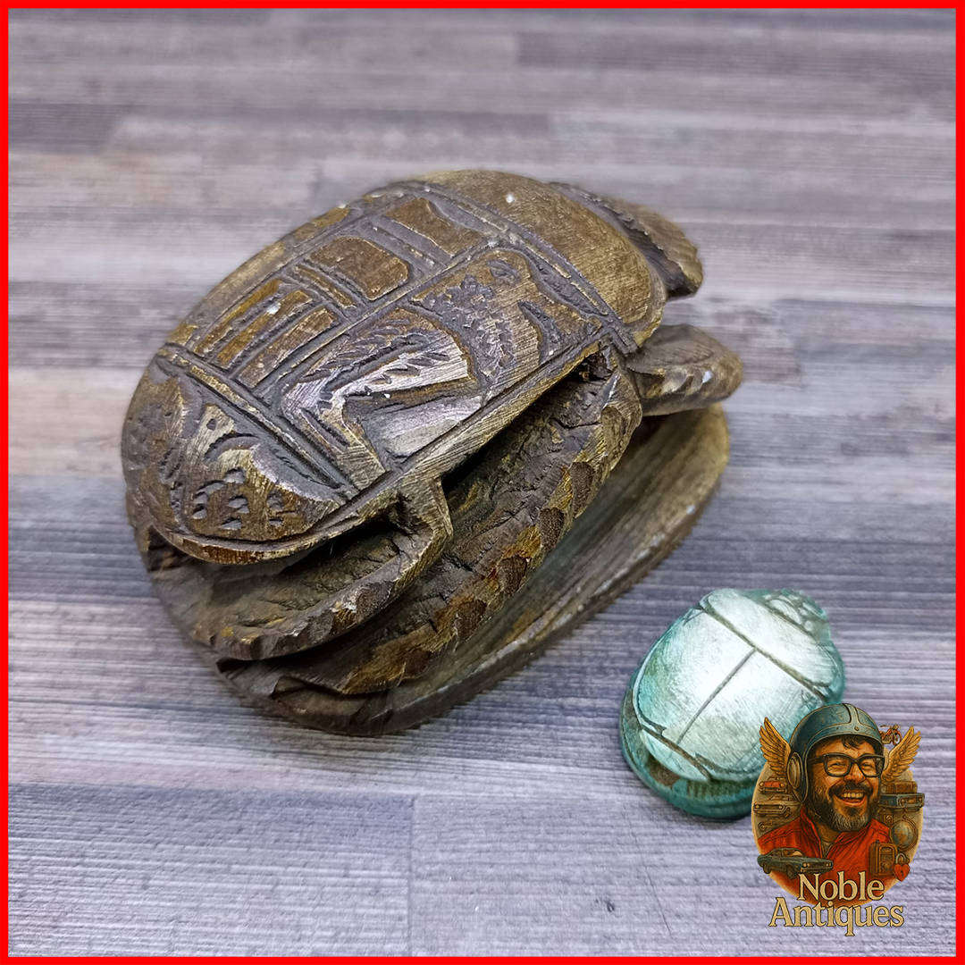 Egyptian scarab beetle artifact 1930s Paperweights