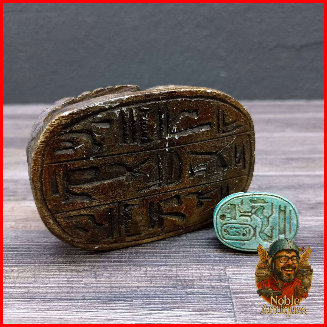Egyptian scarab beetle artifact 1930s Paperweights