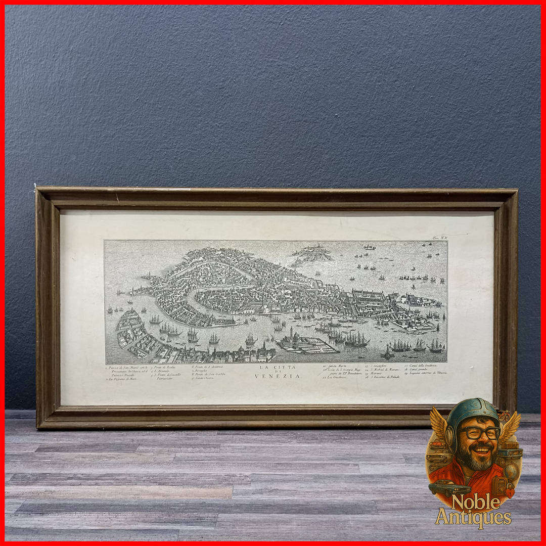 Framed 17th Century Reproduction print The City of Venice