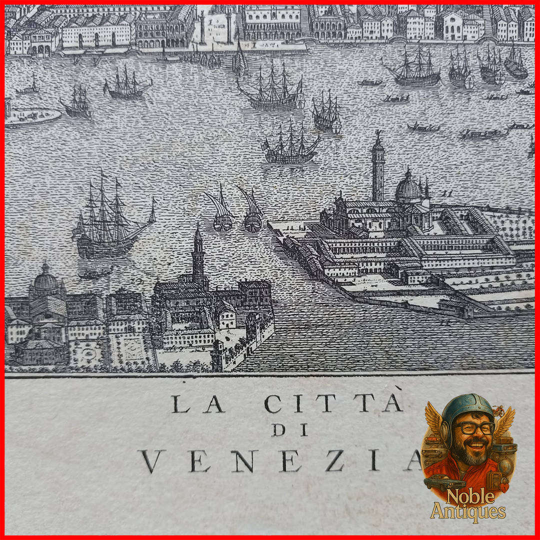Framed 17th Century Reproduction print The City of Venice