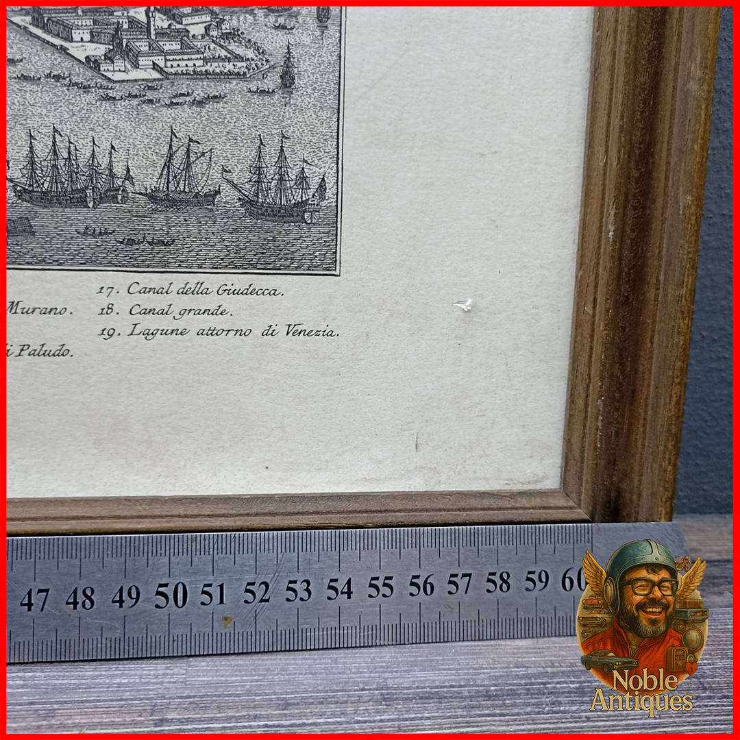 Framed 17th Century Reproduction print The City of Venice