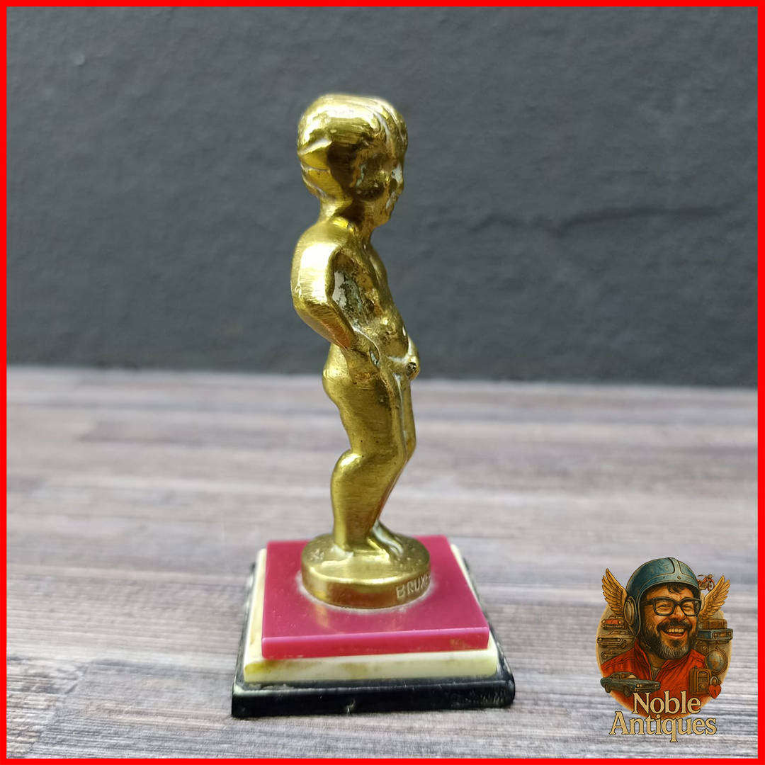 Vintage Cast Brass BRUXELLES Manneken Pis Paper Weight
