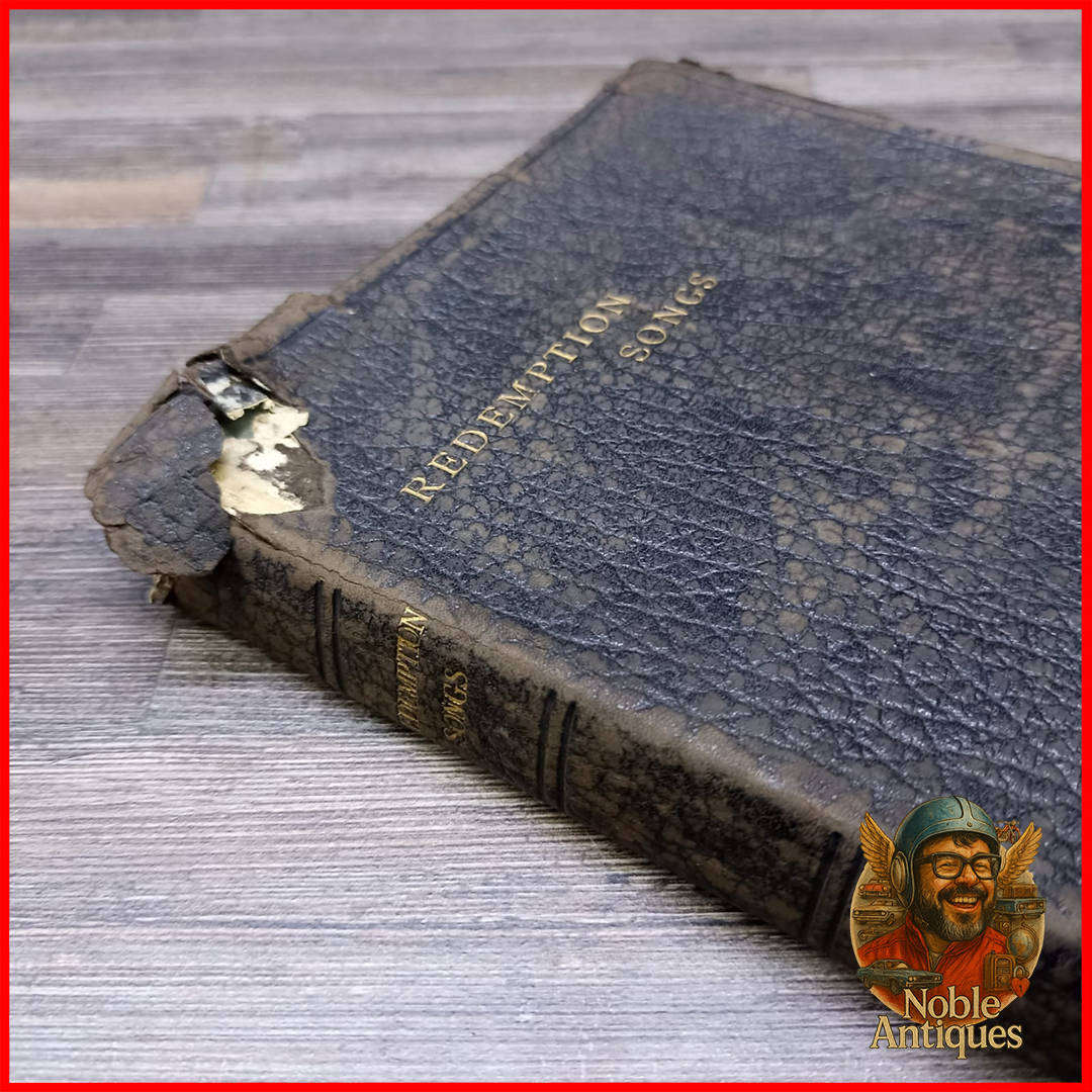 Early 1900s Leather-bound book titled Redemption Songs