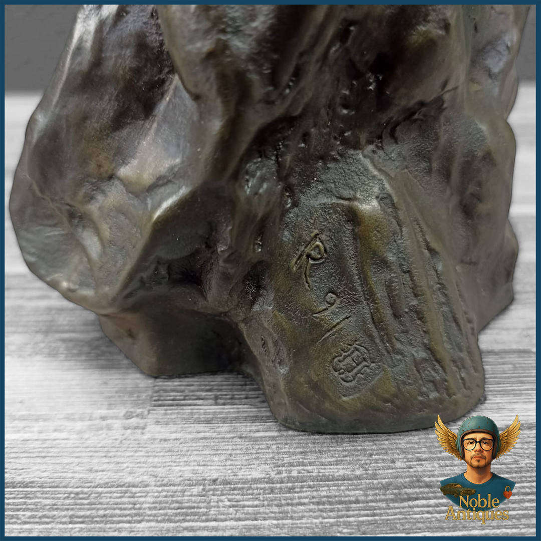 Vintage Cold Cast Bronze Genesis Heredities culpture Titled 'first Love'