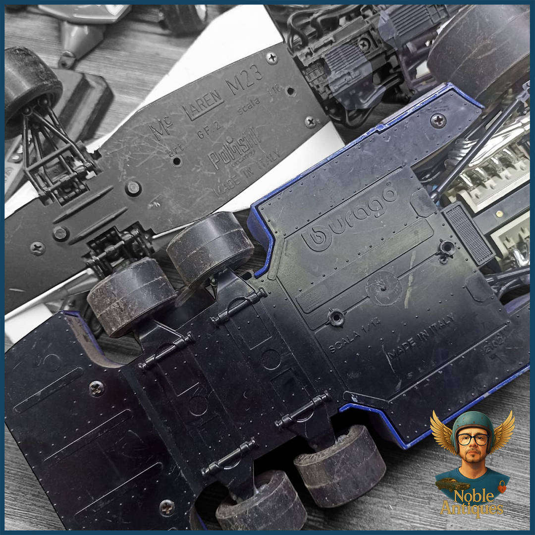 Large Die Cast Formula 1 and other racing car models Scale 1:14 and 1:24 (parts and Display)