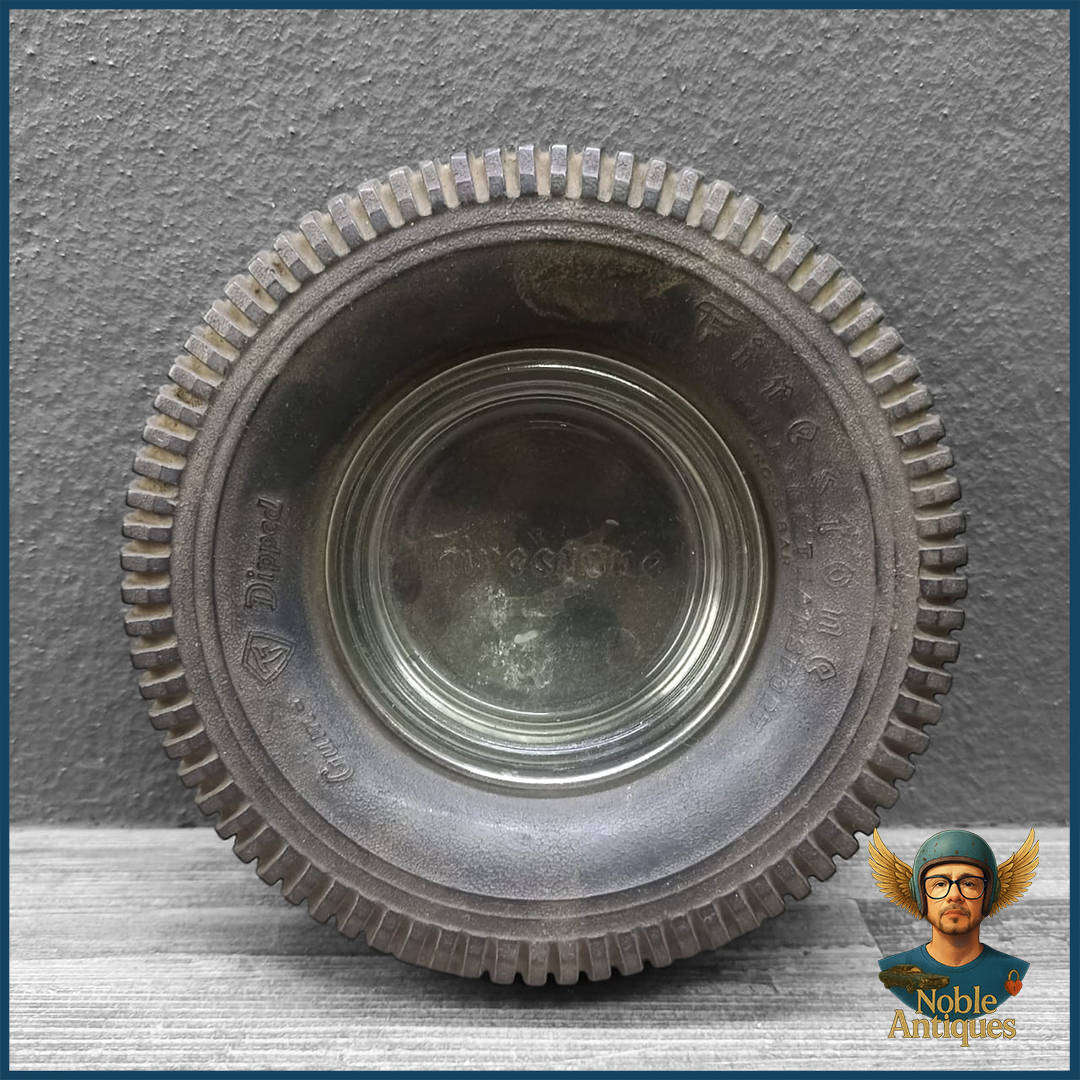 Vintage Firestone Tire-shaped Advertising Ashtray