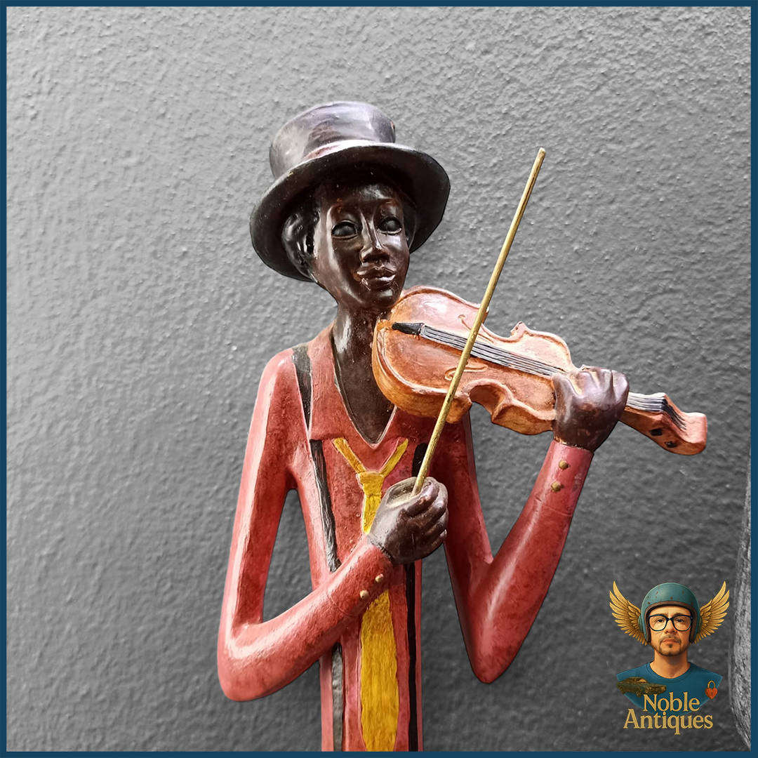 Original 60cm Tall Deco 79 Polystone Jazz Band Set of 3