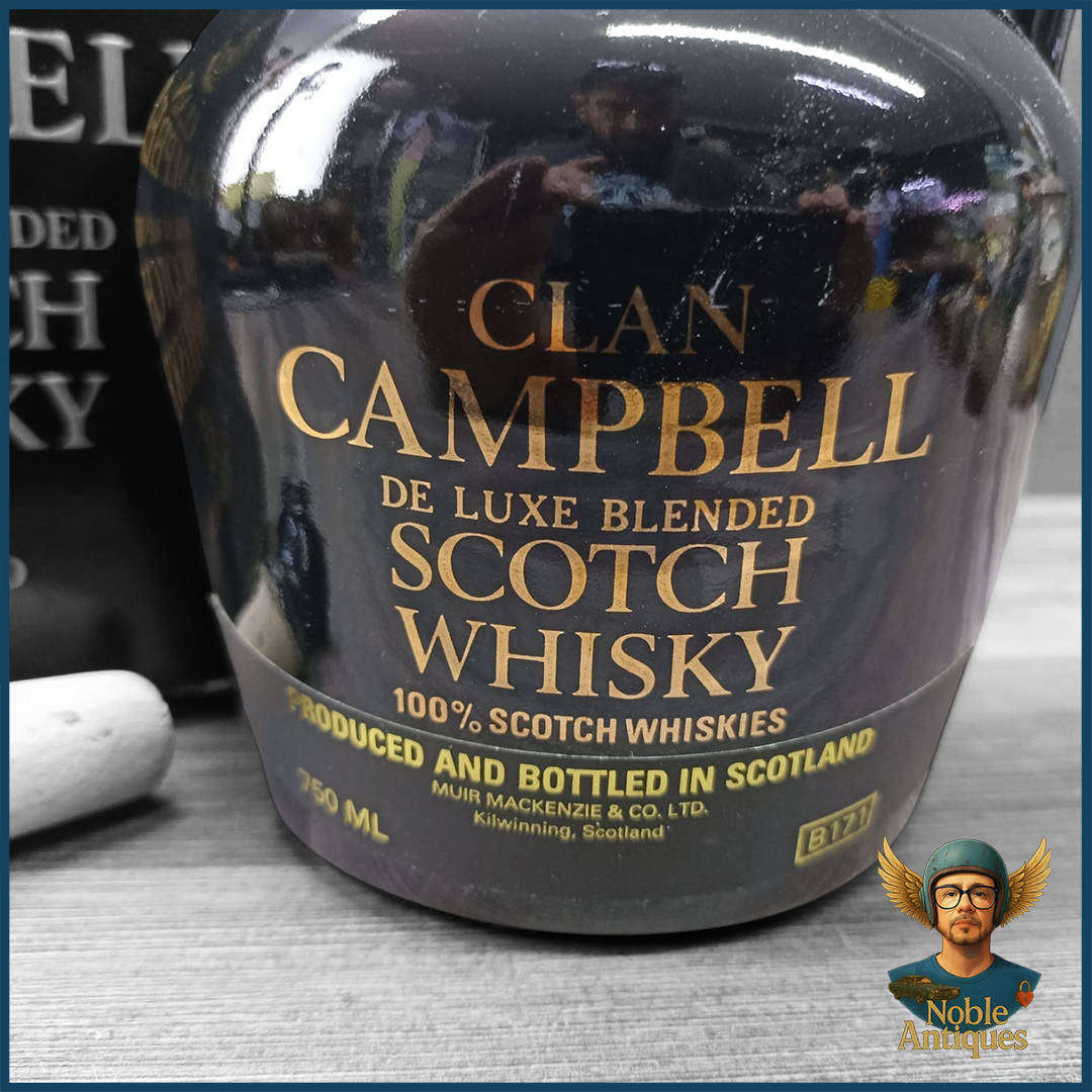 Boxed Sealed Clan Campbell Ceramic Jug 12 Year Old De Luxe (1980s)