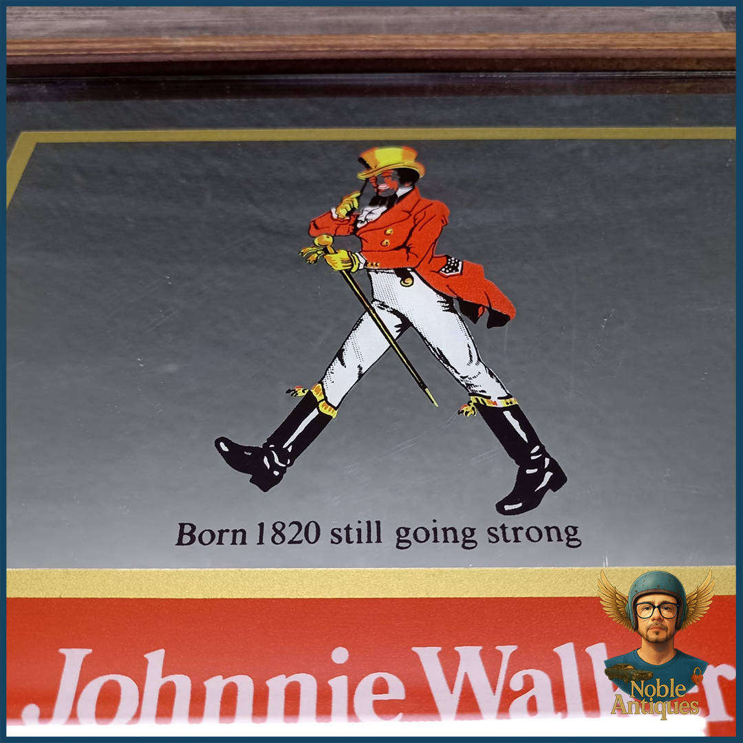 Vintage Johnnie Walker Red Label Bar Mirror
