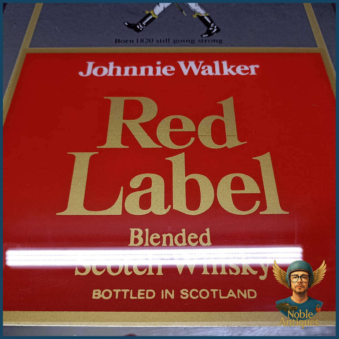 Vintage Johnnie Walker Red Label Bar Mirror