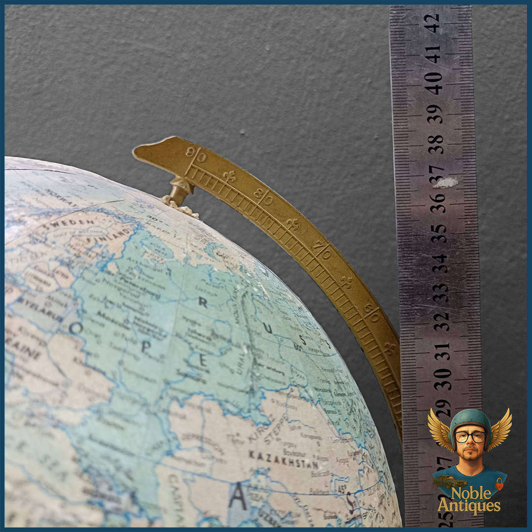 Large Vintage 1960's Replogle World Nation Series Globe