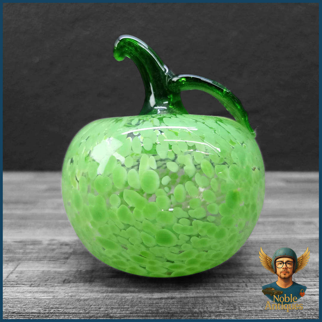 Vintage Hand-Blown Kosta Boda glass apple Paperweight