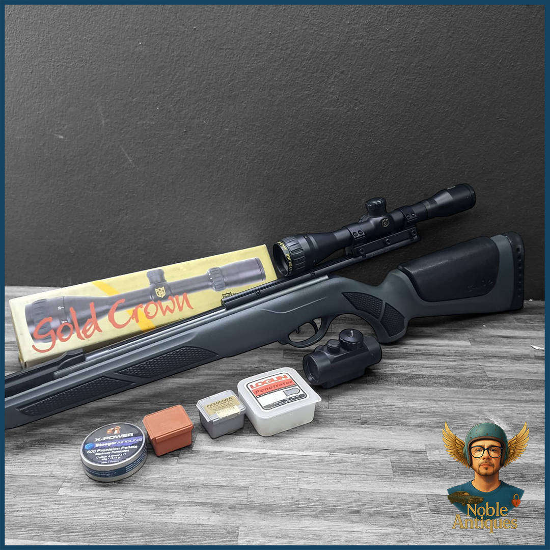 Gamo Viperskeet Cal. 4,5 (177) With Nikko Sterling Gold Crown Rifle Scope And Extras