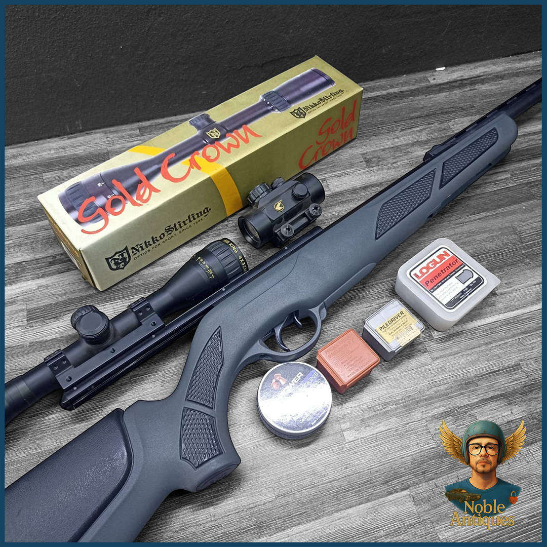 Gamo Viperskeet Cal. 4,5 (177) With Nikko Sterling Gold Crown Rifle Scope And Extras