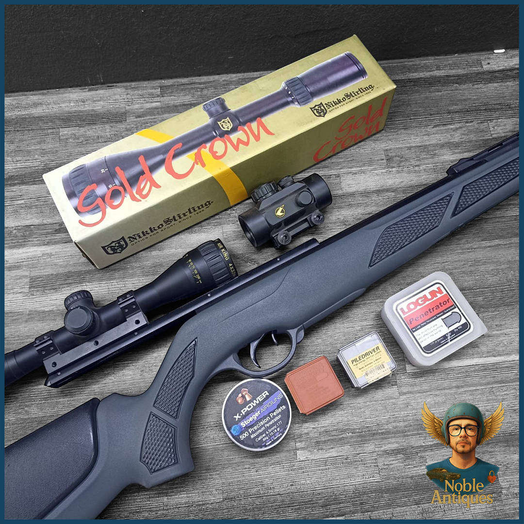 Gamo Viperskeet Cal. 4,5 (177) With Nikko Sterling Gold Crown Rifle Scope And Extras