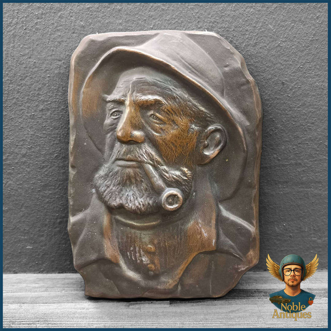 Vintage Copper French Sailor Plaque