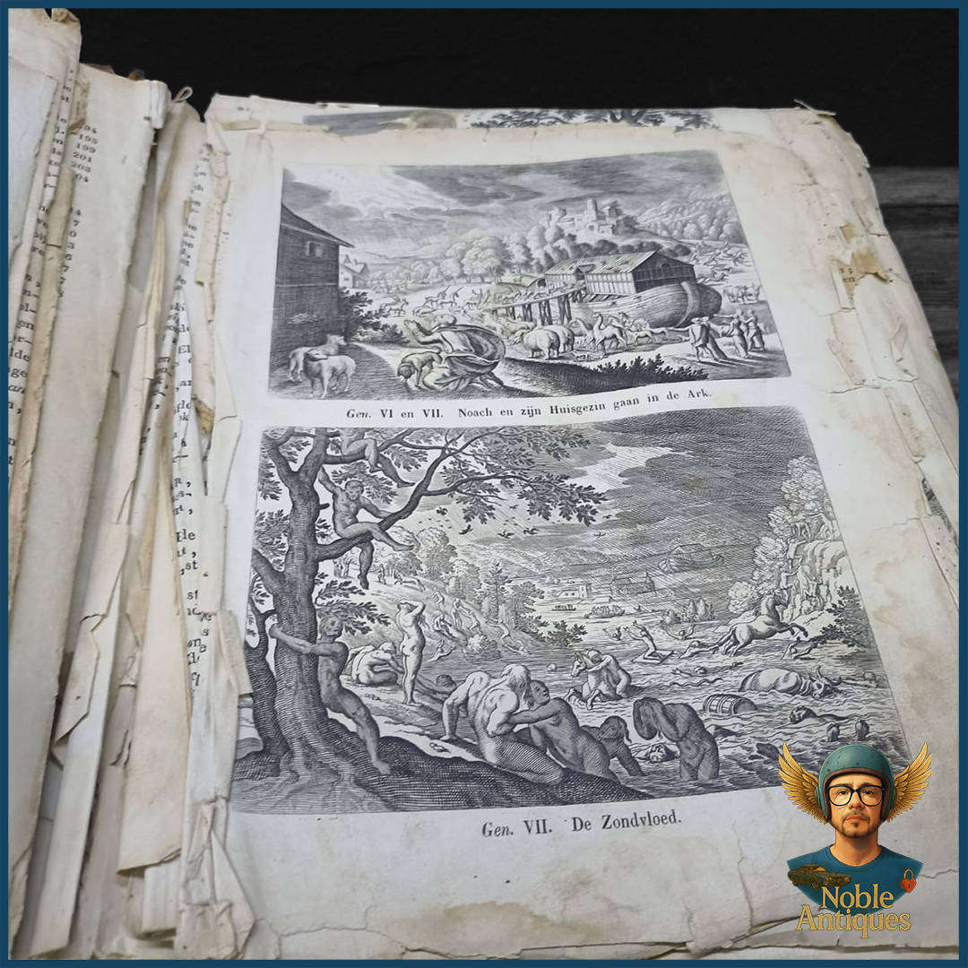 Large Antique Dutch Bible, Printed In 1846 By C. A. Thieme And J. F. Thieme In Arnhem