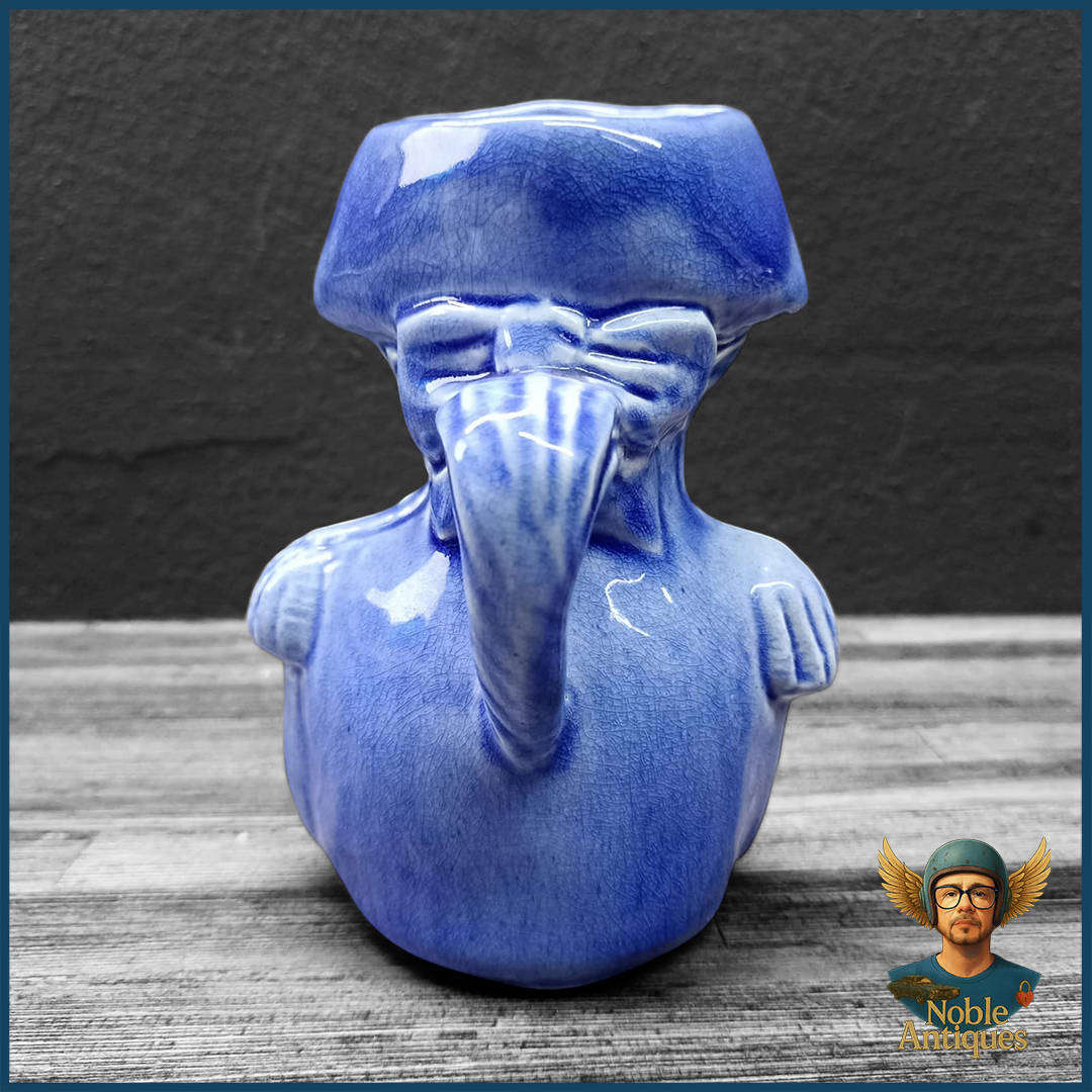 C1900 Blue Glazed Nelson Character Jug