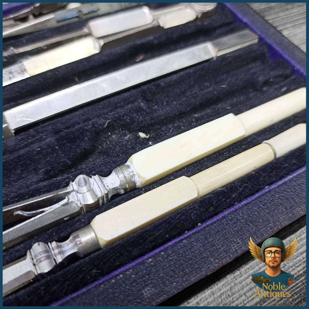 Vintage Early 20th Century Technical Drawing Or Drafting Set