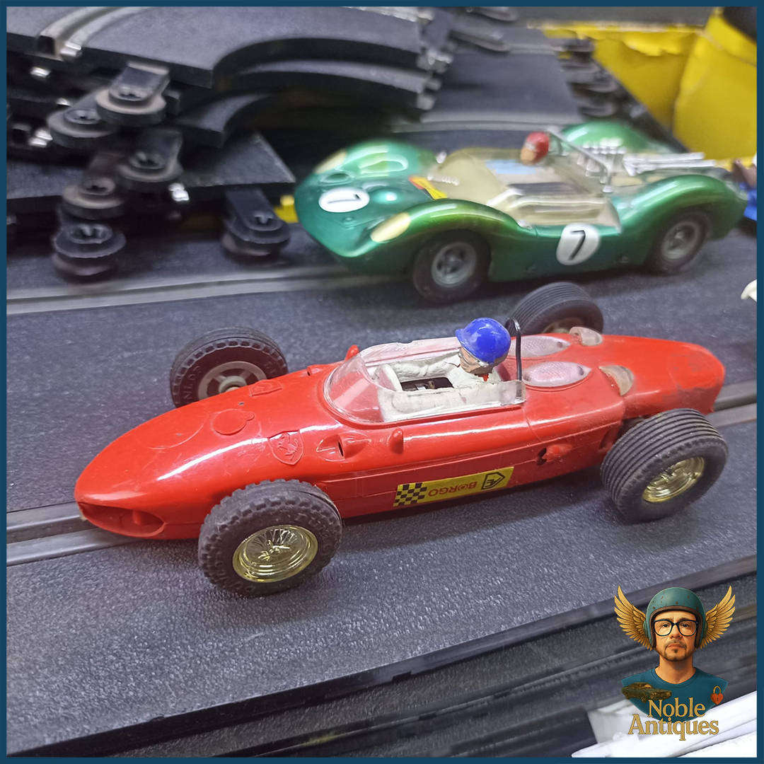 Vintage Scalextric slot car racing set, No Power Supply, Not Tested