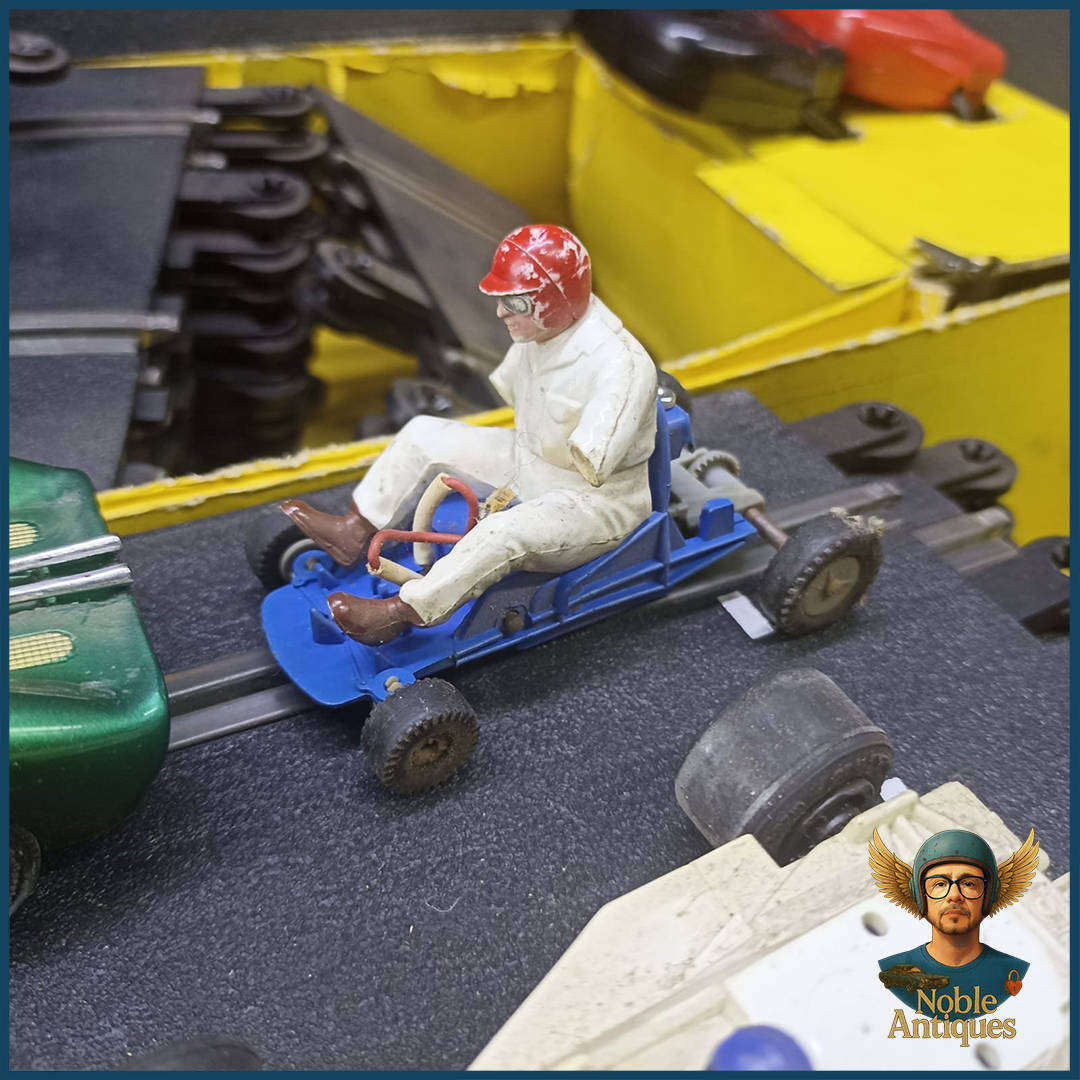 Vintage Scalextric slot car racing set, No Power Supply, Not Tested