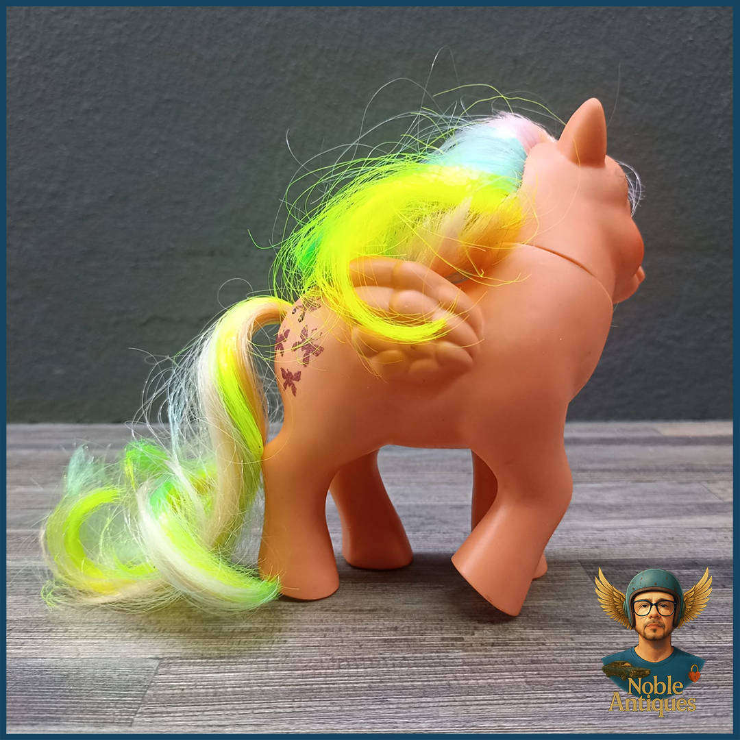 Vintage 1980's My Little Pony G1 (Generation 1) Rainbow Pony named Flutterbye