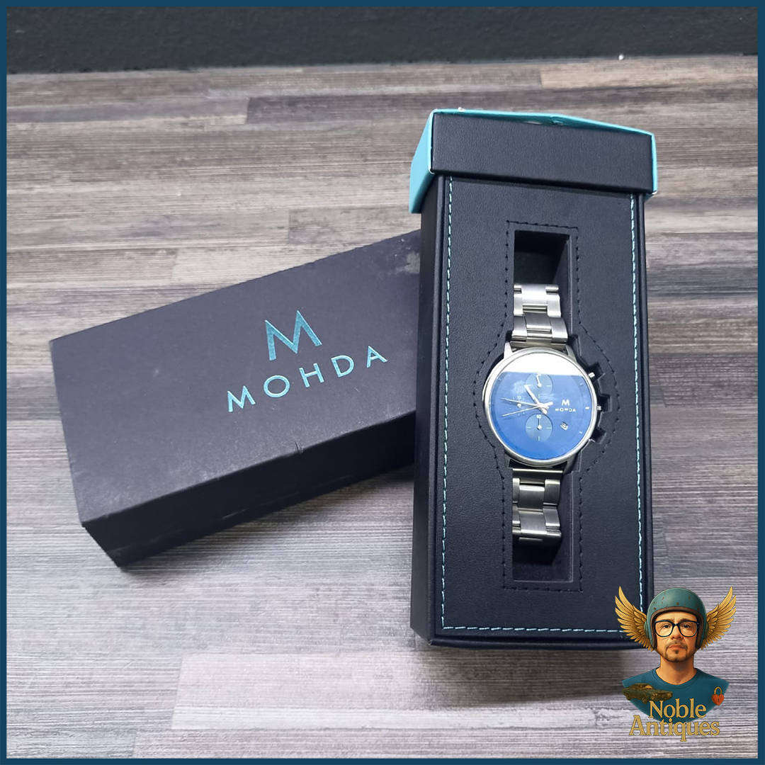 Boxed Mohda Stealth Silver Fox Chrono