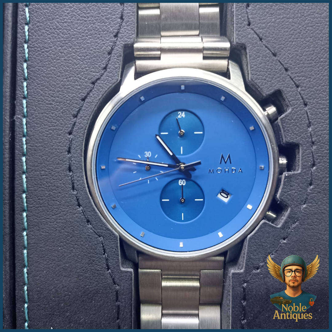 Boxed Mohda Stealth Silver Fox Chrono