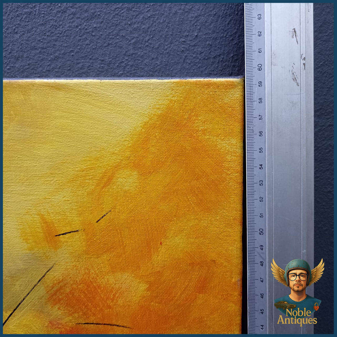 Signed Oil on Stretched Canvas Wildflower Scene