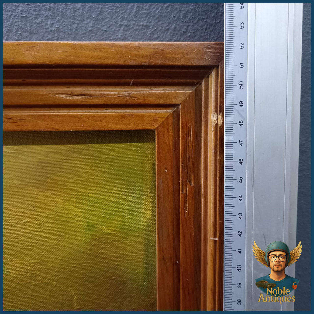 Vintage Framed Signed Oil on Board Still Life