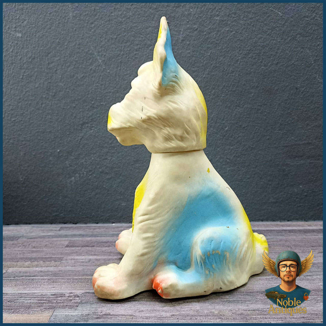 Rare 1970's Rubber Squeaker Toy Dog