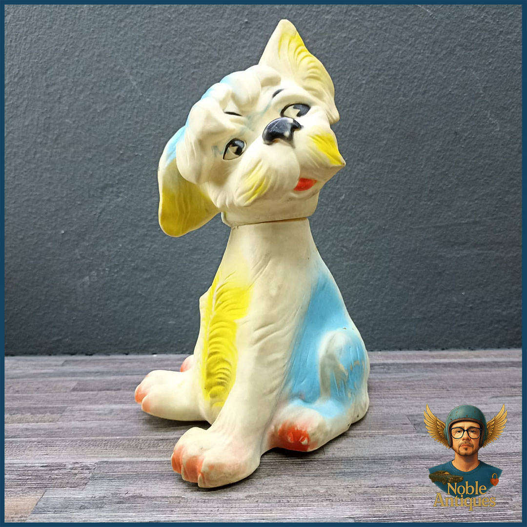 Rare 1970's Rubber Squeaker Toy Dog