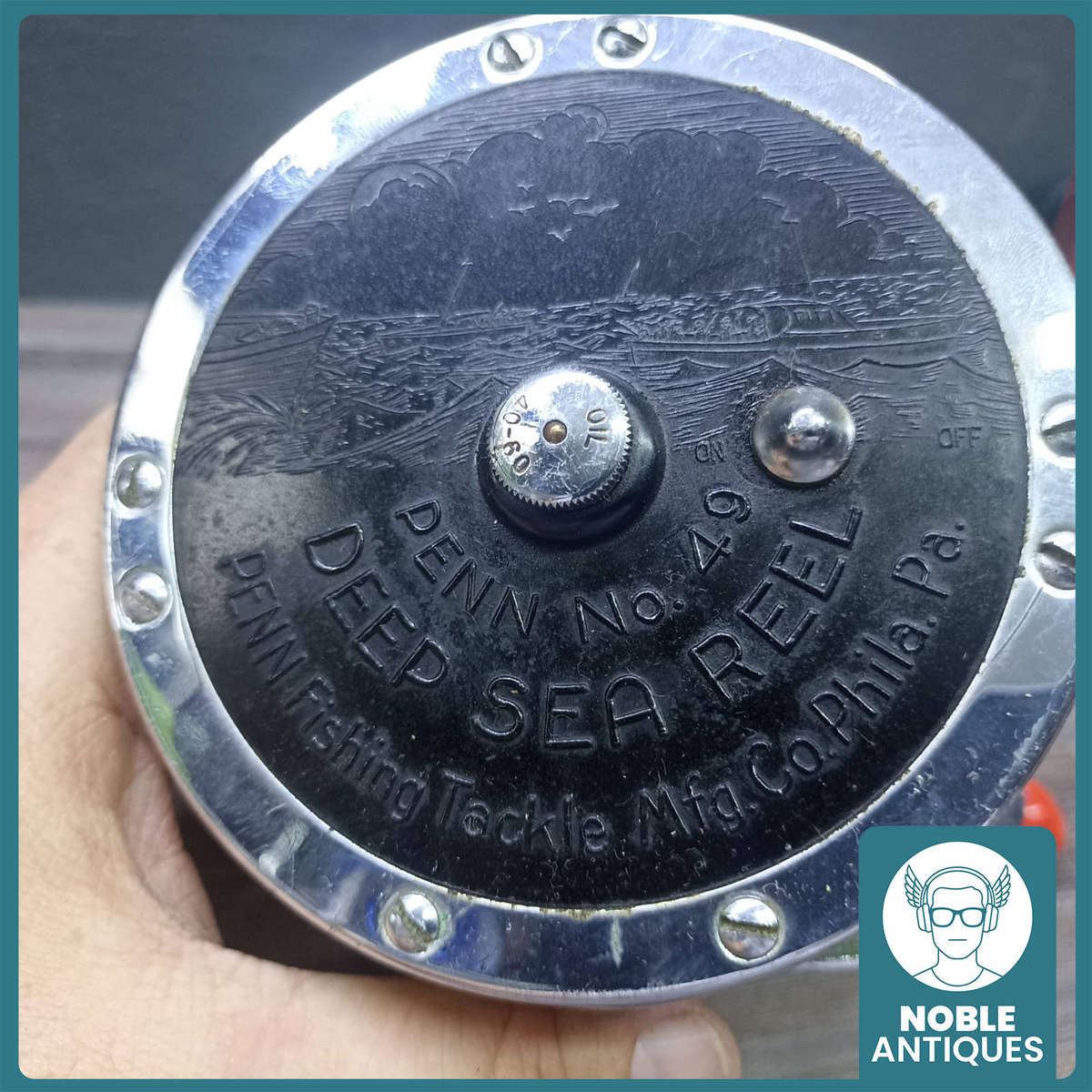 Vintage Penn No. 49 Deep Sea Fishing Reel