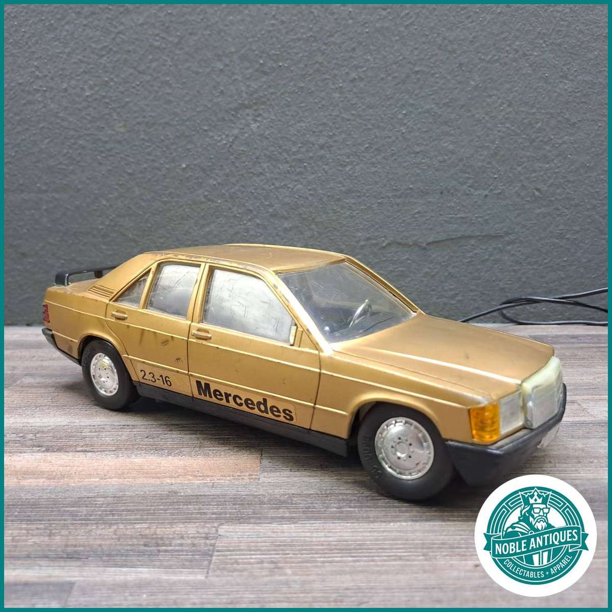 Vintage 1980 radio-controlled Mercedes-Benz 190E - NOT TESTED