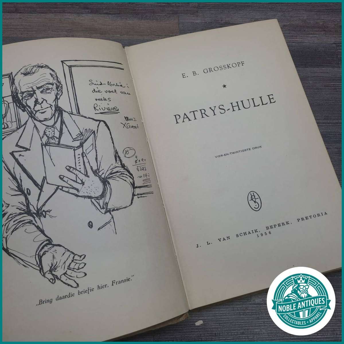 1950s Hardcover Patrys-Hulle authored by E. B. Grosskopf